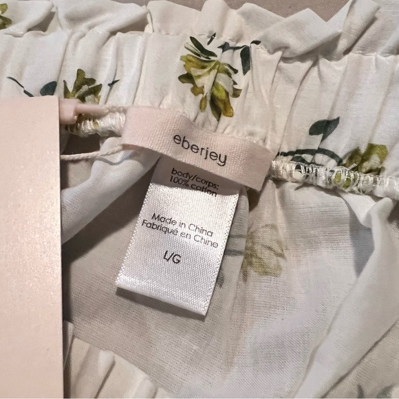 Eberjey Nostalgia Garden Nellie Floral Print Mini Skirt Size Large New - Picture 8 of 10